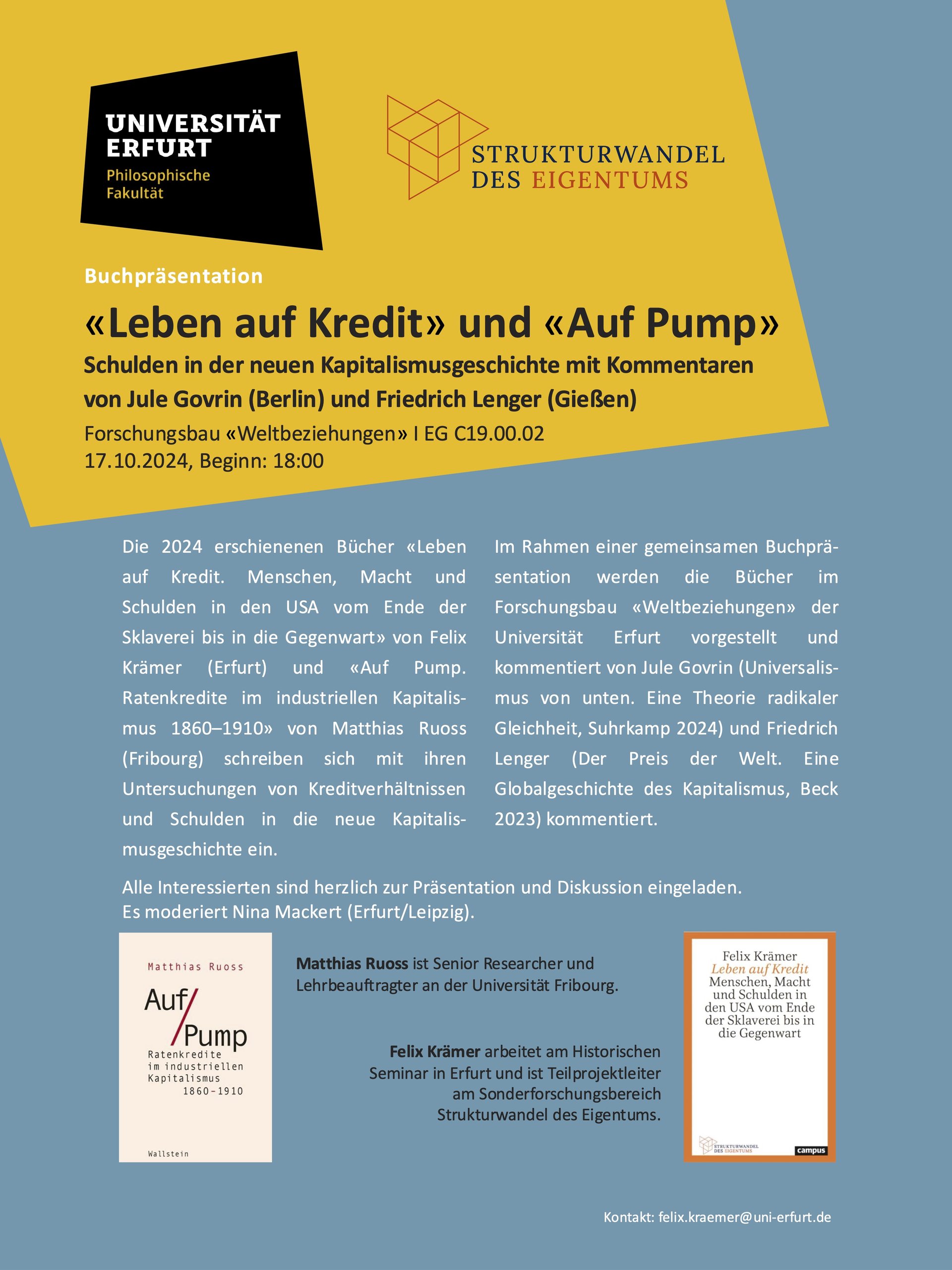 Flyer Buchvorstellung
